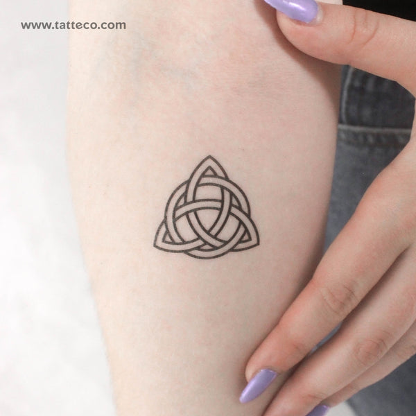 Interlaced Trinity Knot Temporary Tattoo - Set of 3