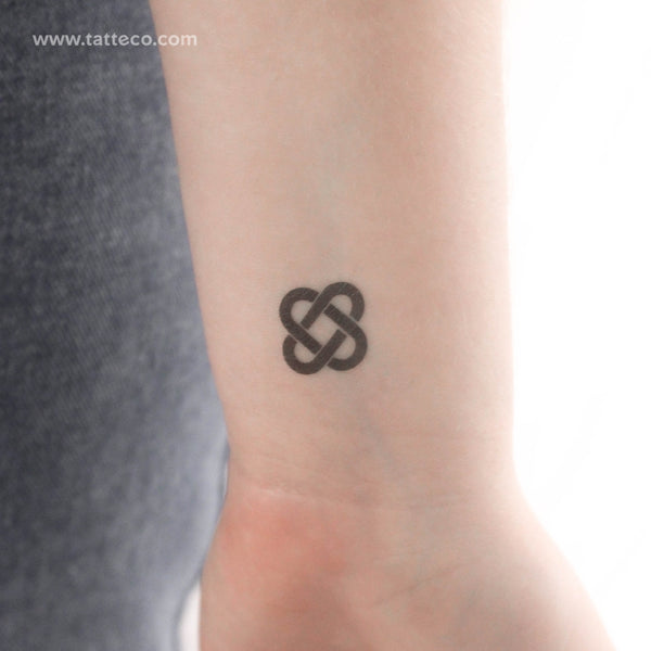 Small Celtic Love Knot Temporary Tattoo - Set of 3