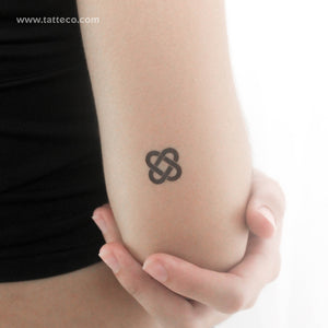 Small Celtic Love Knot Temporary Tattoo - Set of 3