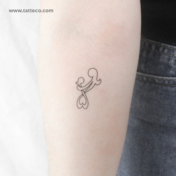 Infinity Mother Daughter Temporary Tattoo - Set of 3