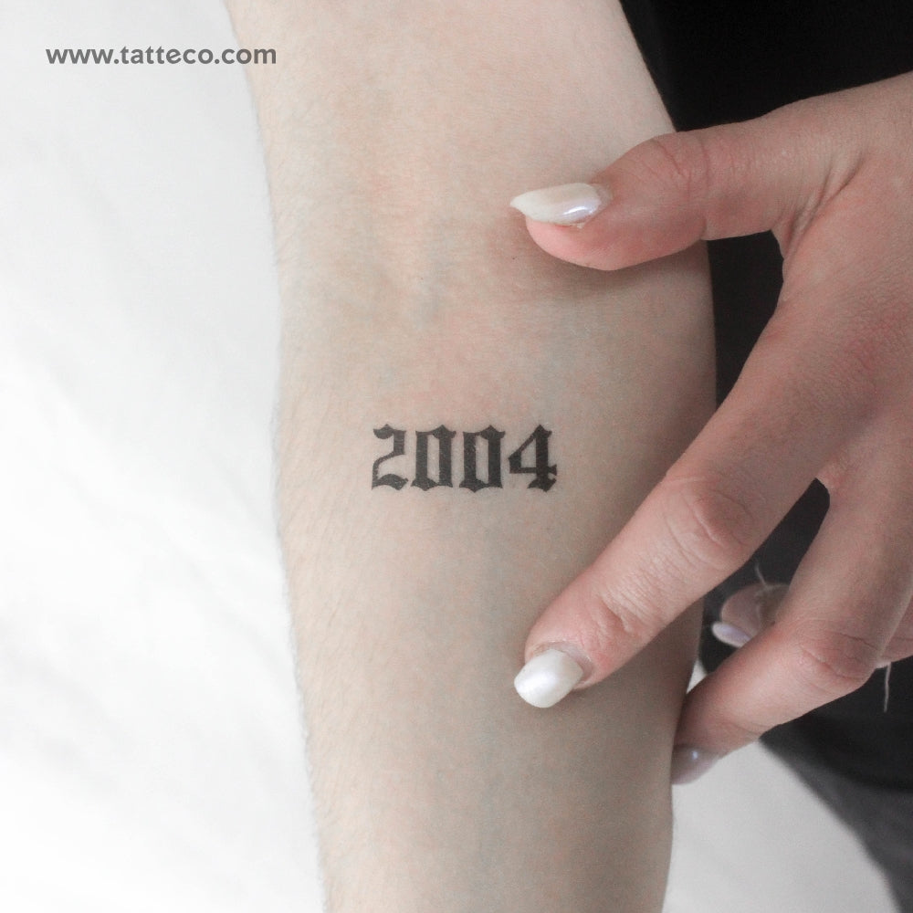 Gothic 2004 Temporary Tattoo - Set of 3