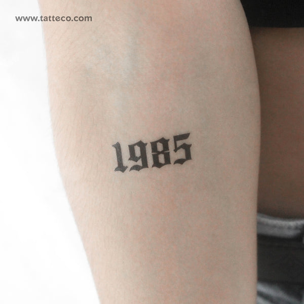 Gothic 1985 Temporary Tattoo - Set of 3