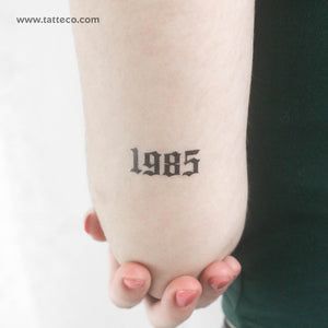 Gothic 1985 Temporary Tattoo - Set of 3