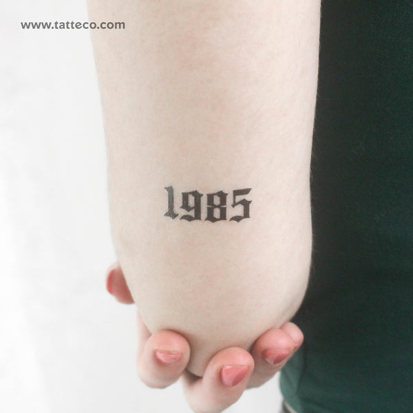 Gothic 1985 Temporary Tattoo - Set of 3