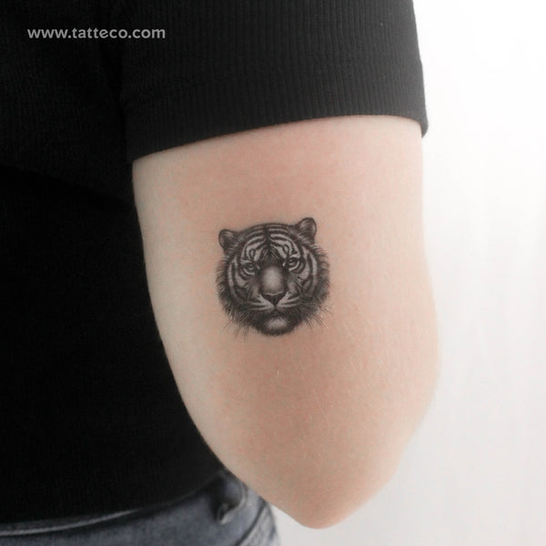 Tiger Head Temporary Tattoo - Set of 3