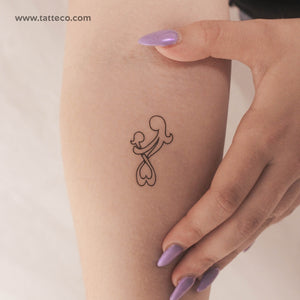 Infinity Mother Daughter Temporary Tattoo - Set of 3