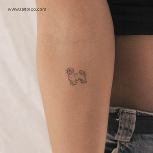 Maltese Temporary Tattoo - Set of 3