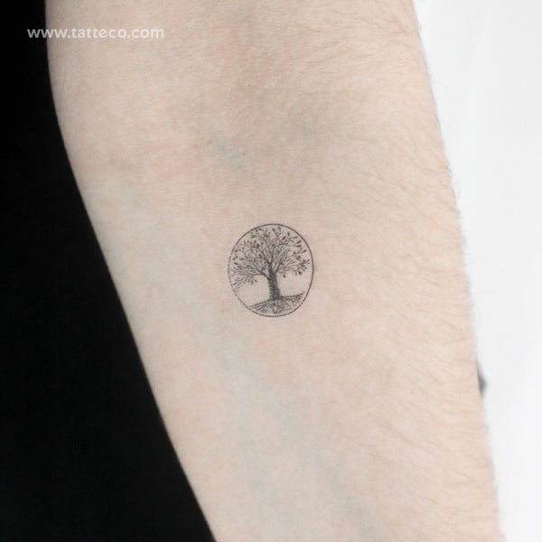 Small Tree Of Life Temporary Tattoo - Set of 3