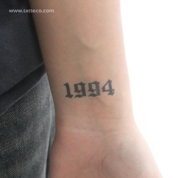 Gothic 1994 Temporary Tattoo - Set of 3