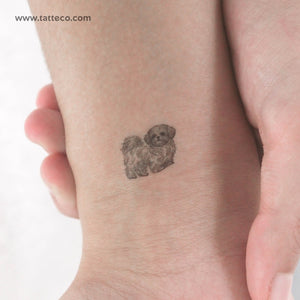 Tiny Shih Tzu Temporary Tattoo - Set of 3