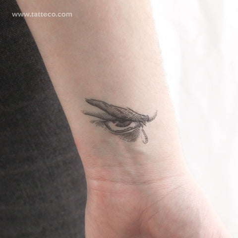 Fallen Angel Eye Temporary Tattoo - Set of 3