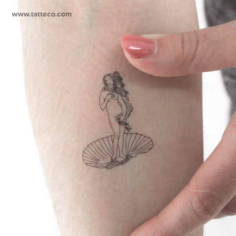 Botticelli's Venus Temporary Tattoo - Set of 3