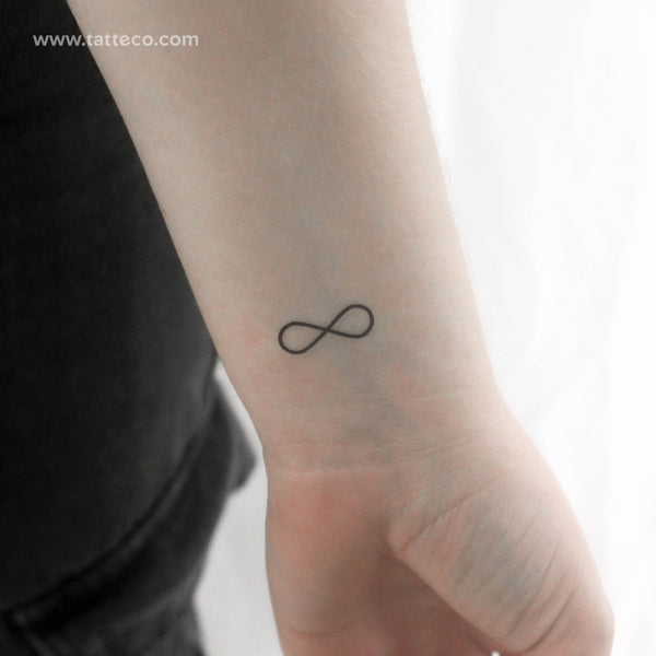 Bold Infinity Symbol Temporary Tattoo - Set of 3