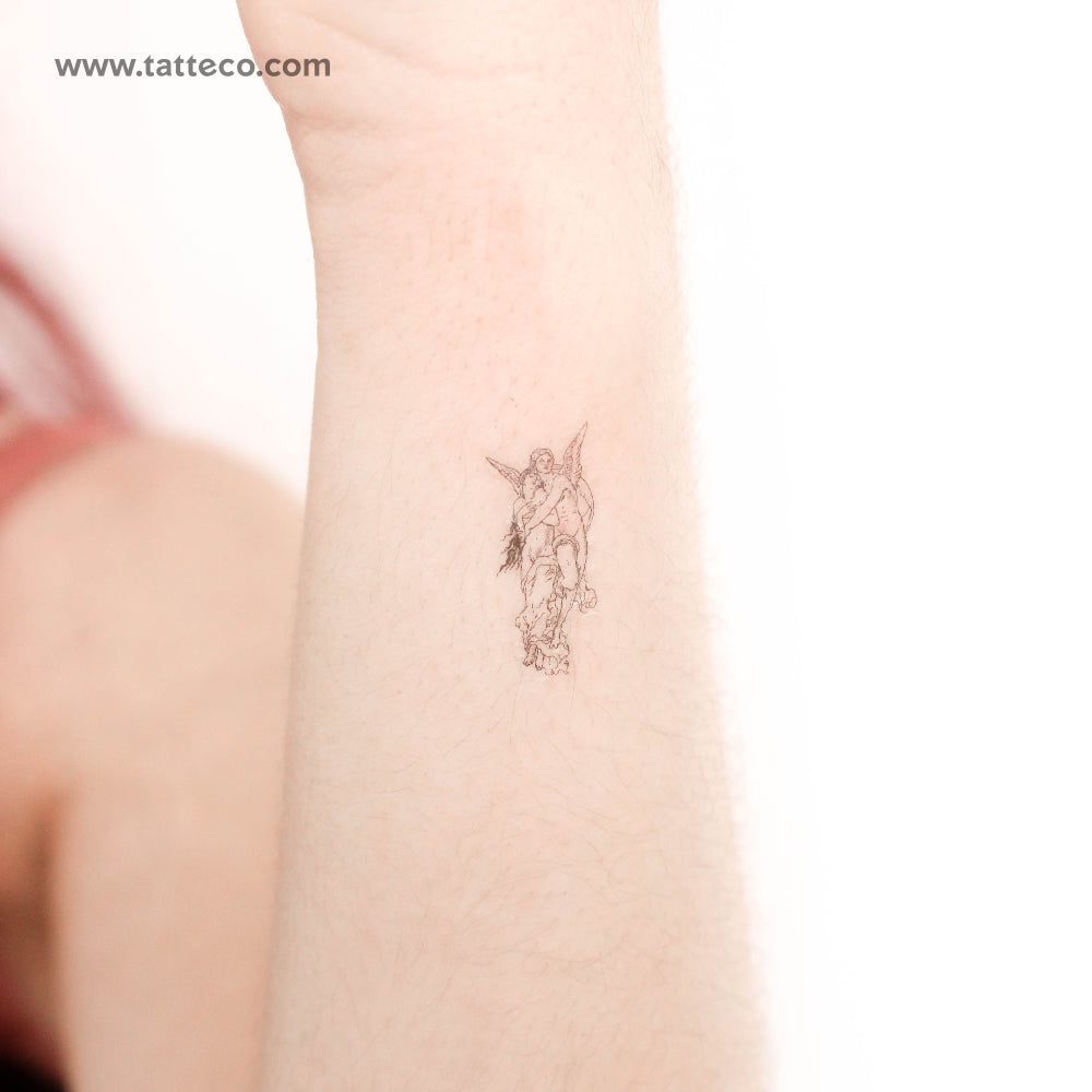 Small The Abduction Of Psyche Temporary Tattoo - Set of 3