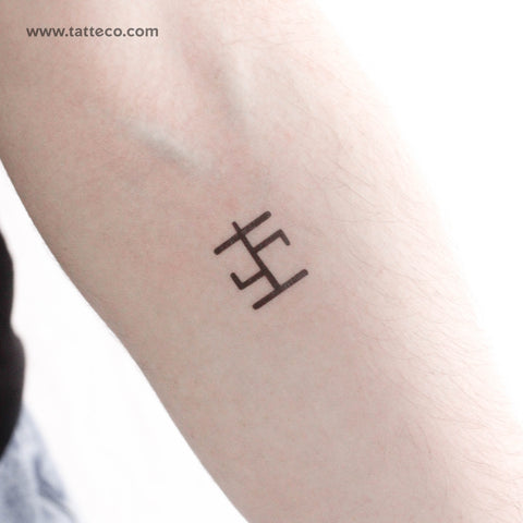 Healing Runic Sigil Temporary Tattoo - Set of 3