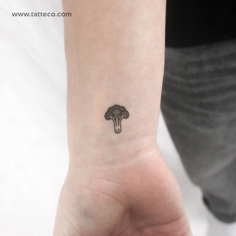 Little Broccoli Temporary Tattoo - Set of 3