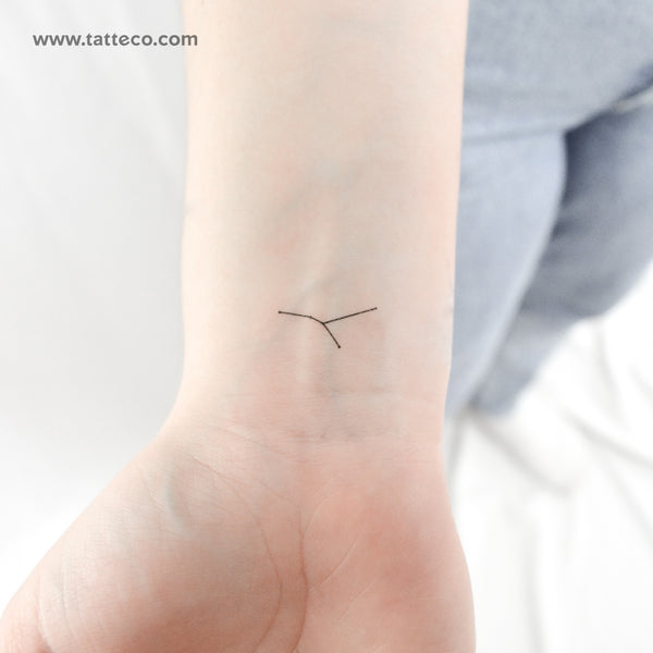 Tiny Cancer Constellation Temporary Tattoo - Set of 3