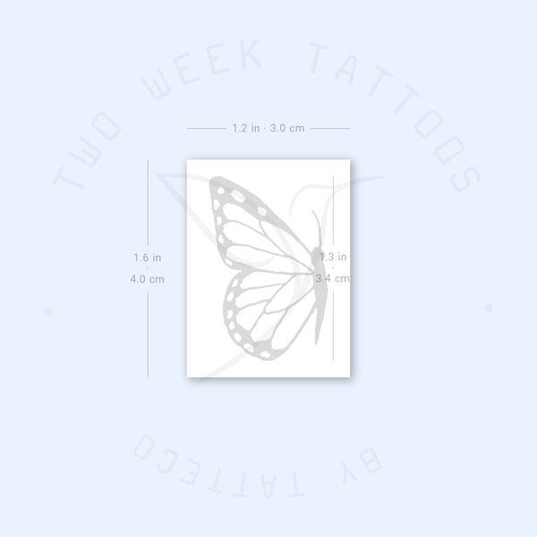 Butterfly (Right) Semi-Permanent Tattoo - Set of 2