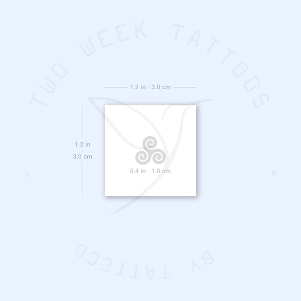 Small Triskelion Semi-Permanent Tattoo - Set of 2