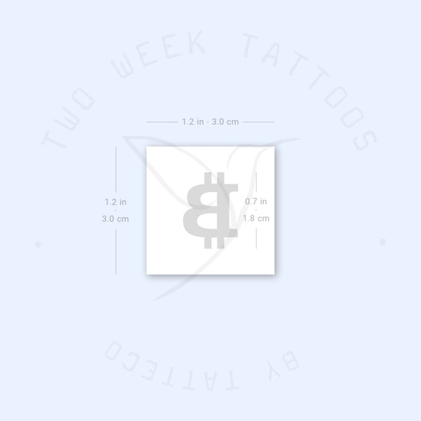 Bitcoin Semi-Permanent Tattoo - Set of 2