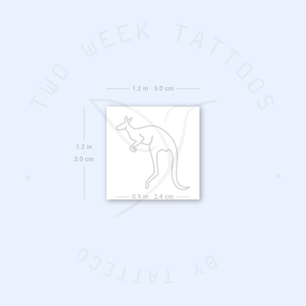 Kangaroo Semi-Permanent Tattoo - Set of 2