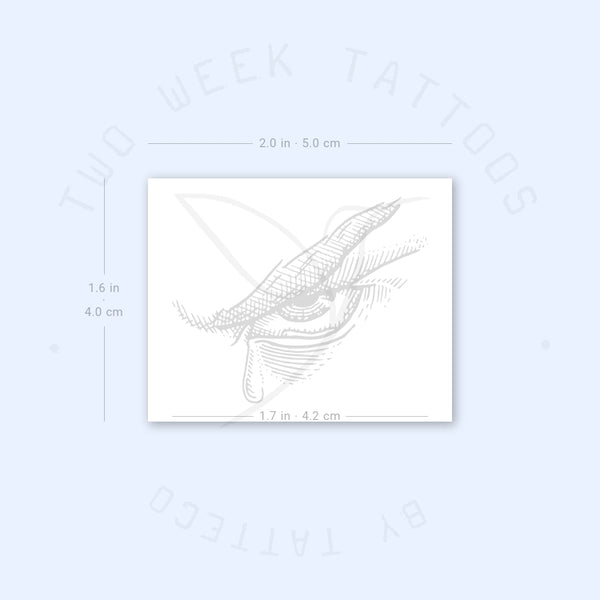 Fallen Angel Eye Semi-Permanent Tattoo - Set of 2