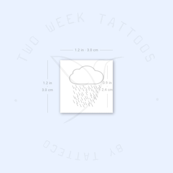 Rain Semi-Permanent Tattoo - Set of 2