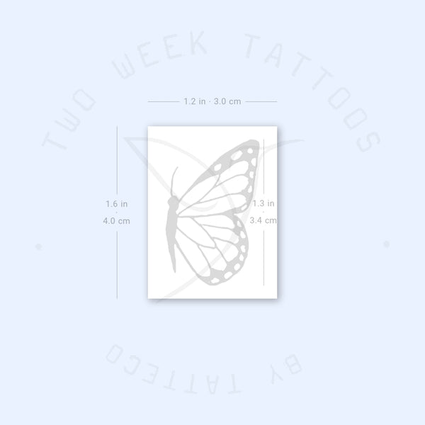 Butterfly (Left) Semi-Permanent Tattoo - Set of 2