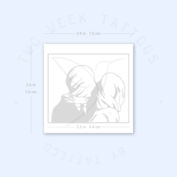 Lovers Magritte Semi-Permanent Tattoo - Set of 2