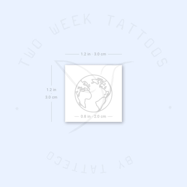 Atlantic Earth Semi-Permanent Tattoo - Set of 2