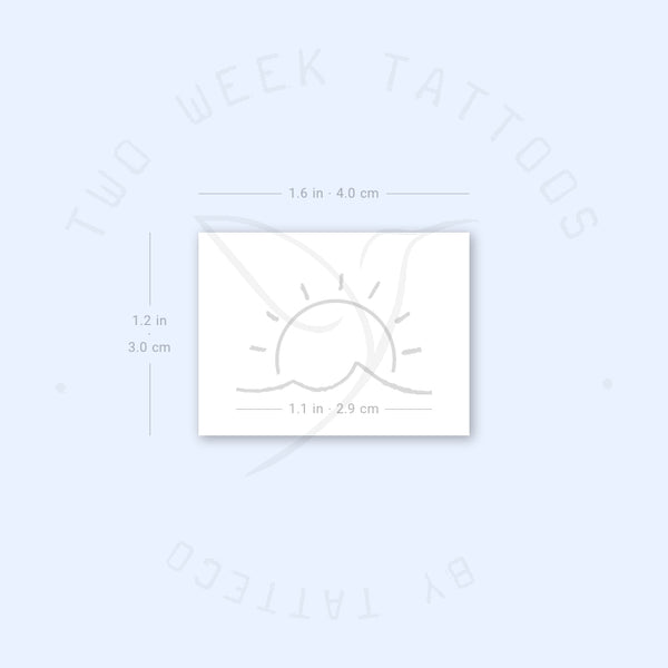 Sun And Sea Semi-Permanent Tattoo - Set of 2