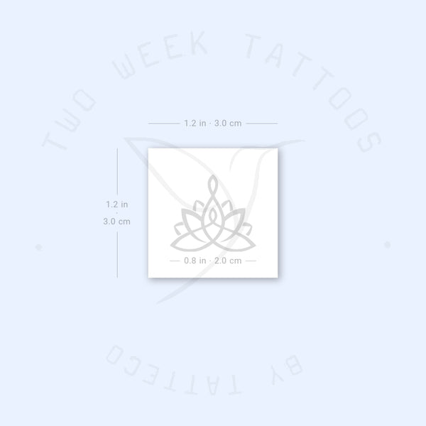 Motherhood Lotus Semi-Permanent Tattoo - Set of 2