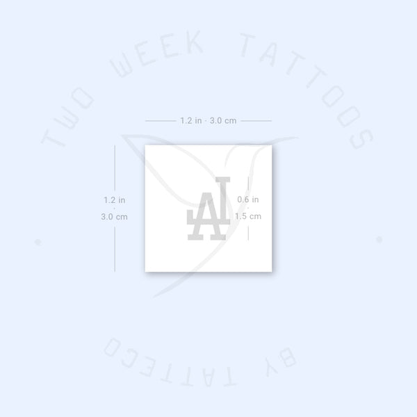 LA - Los Angeles Semi-Permanent Tattoo - Set of 2