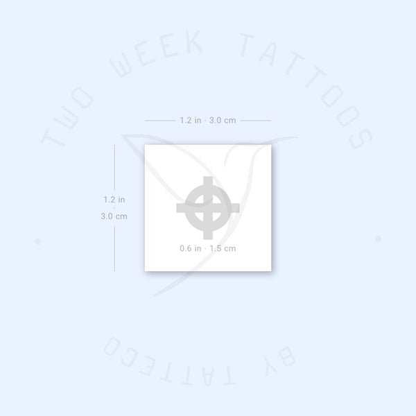 Celtic Wheel Cross Semi-Permanent Tattoo - Set of 2