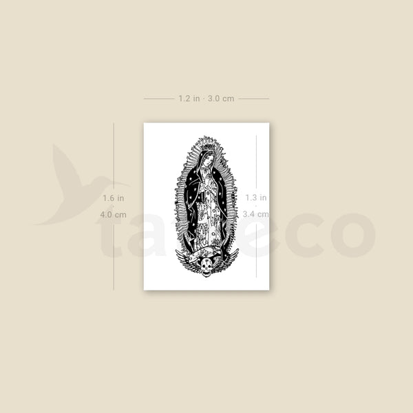 Our Lady Of Guadalupe Temporary Tattoo - Set of 3