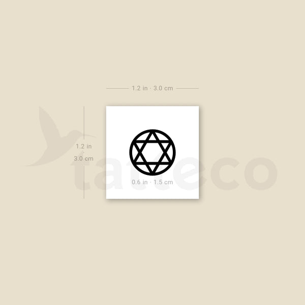 Seal Of Solomon Temporary Tattoo - Set of 3