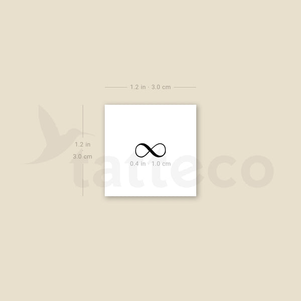 Little Infinity Symbol Temporary Tattoo - Set of 3