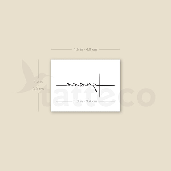 Grace Cross Temporary Tattoo - Set of 3