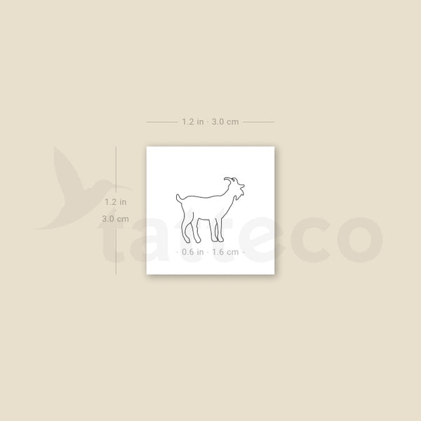 Little Goat Temporary Tattoo - Set of 3