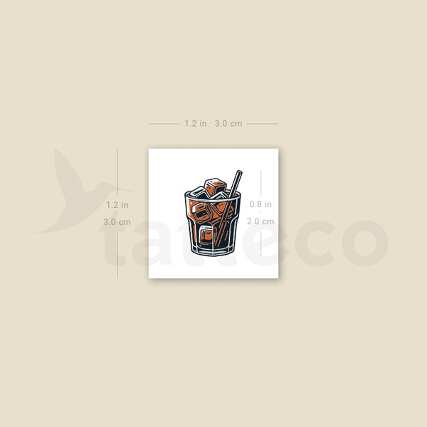 Little Iced Coffee Temporary Tattoo - Set of 3