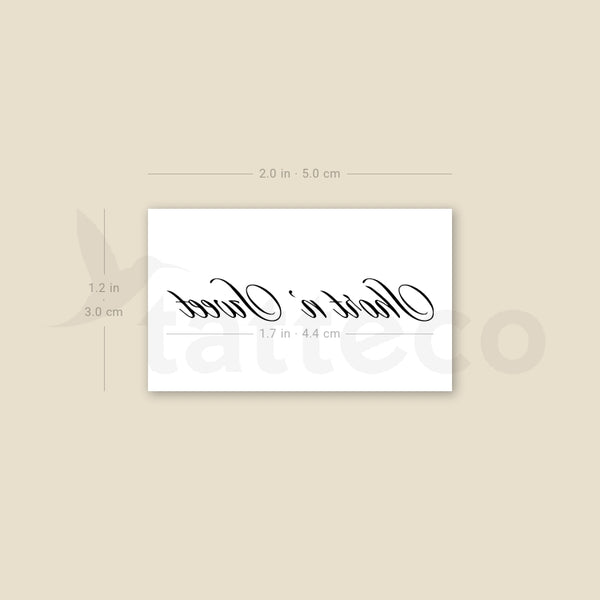 Short N' Sweet Temporary Tattoo - Set of 3
