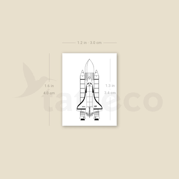 Discovery Space Shuttle Temporary Tattoo - Set of 3