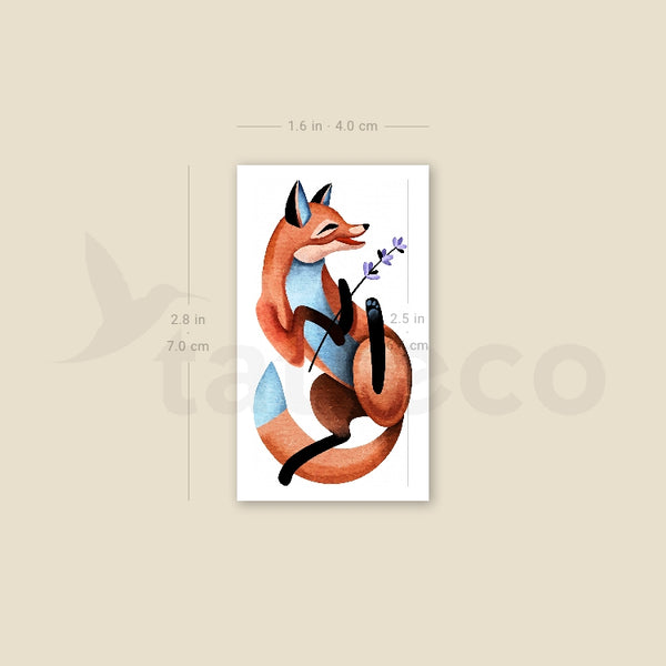 Fox By Ann Lilya Temporary Tattoo - Set of 3