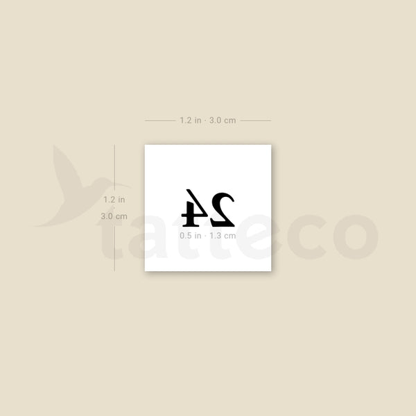 24 Temporary Tattoo - Set of 3
