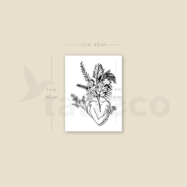 Small Blossom Temporary Tattoo - Set of 3