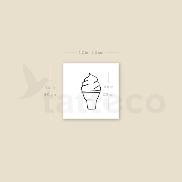 Soft Serve Temporary Tattoo - Set of 3