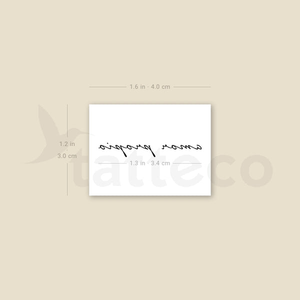 Amor Propio Temporary Tattoo - Set of 3