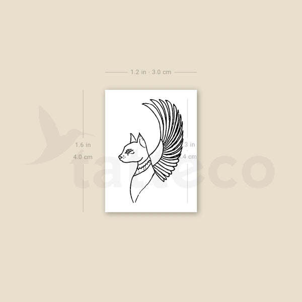 Bastet Temporary Tattoo - Set of 3