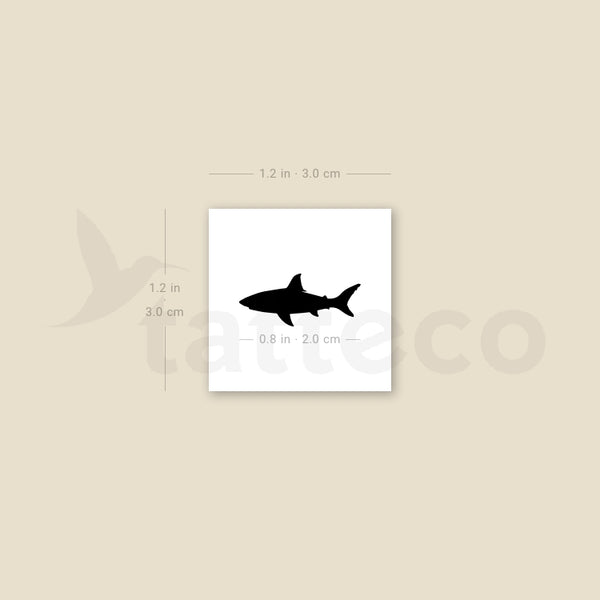 Black Shark Temporary Tattoo - Set of 3