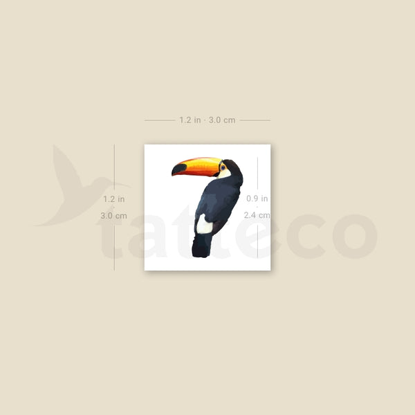 Toucan Temporary Tattoo - Set of 3